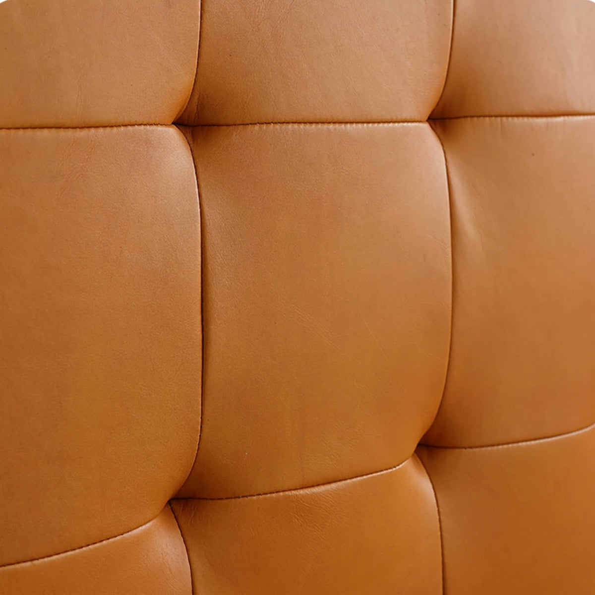 Luxurious Brown Faux & Genuine Leather Bed - Ultimate Comfort & Style Hersa-1626