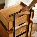 Natural Cherry Wood Tea Table - Elegant and Timeless Design Hersa-1629