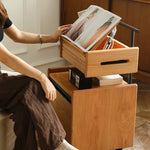 Natural Cherry Wood Tea Table - Elegant and Timeless Design Hersa-1629