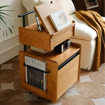 Natural Cherry Wood Tea Table - Elegant and Timeless Design Hersa-1629