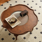 Elegant Brown Glass Tea Table - Modern Coffee Table for Stylish Living Rooms Hersa-1631