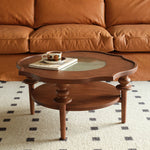 Elegant Brown Glass Tea Table - Modern Coffee Table for Stylish Living Rooms Hersa-1631