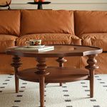 Elegant Brown Glass Tea Table - Modern Coffee Table for Stylish Living Rooms Hersa-1631