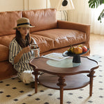 Elegant Brown Glass Tea Table - Modern Coffee Table for Stylish Living Rooms Hersa-1631