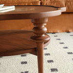 Elegant Brown Glass Tea Table - Modern Coffee Table for Stylish Living Rooms Hersa-1631