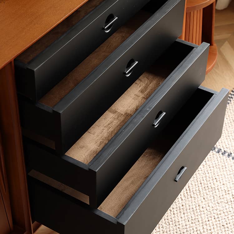 Stylish Black Brown Cabinet for Modern Home Storage Solutions Hersa-1638