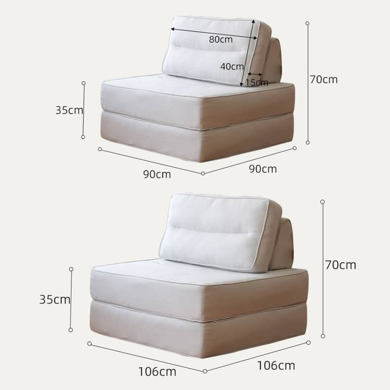 Elegant Beige and Light Blue Sofa - Premium Cotton and Linen Upholstery Hersa-1639