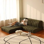 Luxurious Green Goose Down Sofa - Ultimate Comfort and Style Hersa-1641