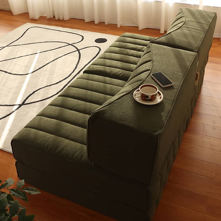 Luxurious Green Goose Down Sofa - Ultimate Comfort and Style Hersa-1641