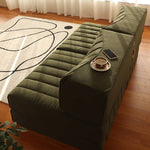 Luxurious Green Goose Down Sofa - Ultimate Comfort and Style Hersa-1641