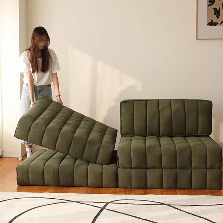 Luxurious Green Goose Down Sofa - Ultimate Comfort and Style Hersa-1641