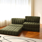 Luxurious Green Goose Down Sofa - Ultimate Comfort and Style Hersa-1641