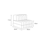 Luxurious Green Goose Down Sofa - Ultimate Comfort and Style Hersa-1641