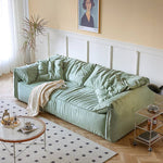 Luxurious Green Solid Wood Sofa with Premium Down Filling Hersa-1642