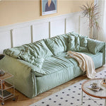 Luxurious Green Solid Wood Sofa with Premium Down Filling Hersa-1642
