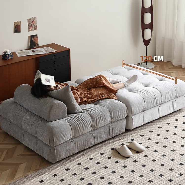 Stylish Dark Grey Sofa - Premium Cotton & Linen Blend for Ultimate Comfort Hersa-1643