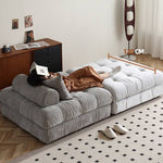 Stylish Dark Grey Sofa - Premium Cotton & Linen Blend for Ultimate Comfort Hersa-1643