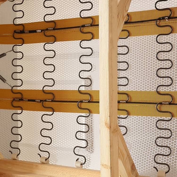 Luxurious Orange Genuine & Faux Leather Sofa with Plush Down Comfort Hersa-1648