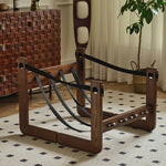 Luxurious Dark Brown Genuine Leather Sofa with Ash Wood Frame - Supreme Comfort & Style Hersa-1650