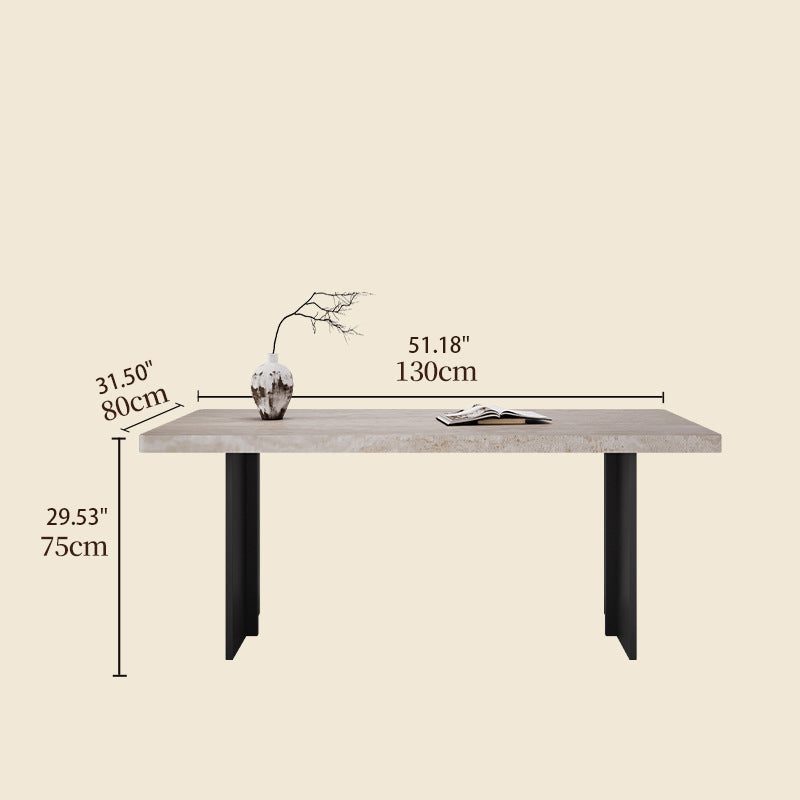 Durable Sintered Stone Aluminum Alloy Table - Sleek & Modern Design fjx-2689