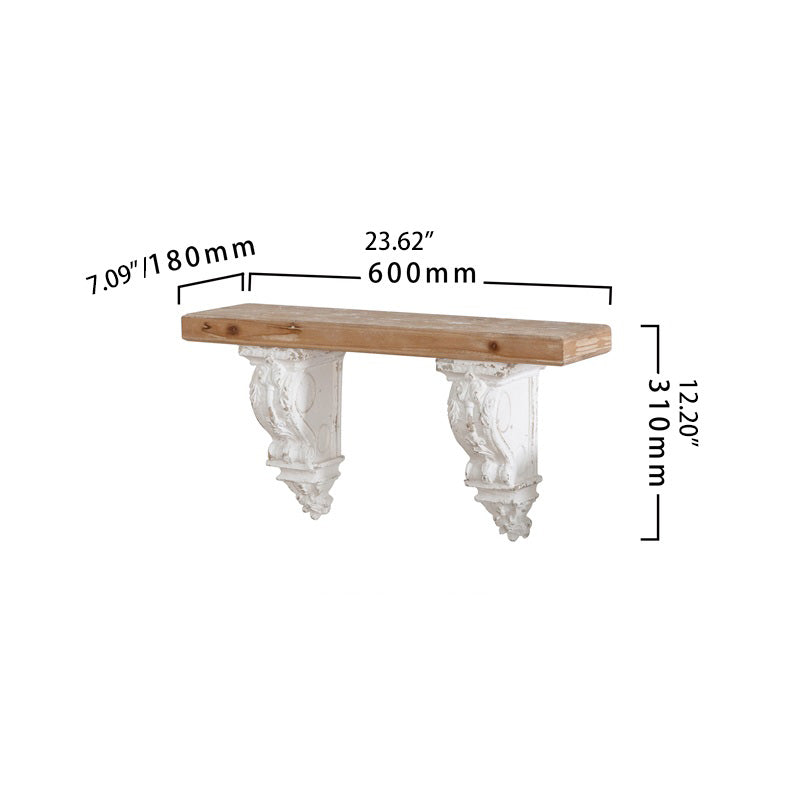 Decorative Chinese Fir Storage Rack - Stylish Wood Wall Shelf for Elegant Home Decor fczym-2340