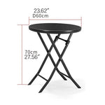 Stylish Modern Table with Black Glass Top and Durable Brown Steel Frame zy-268