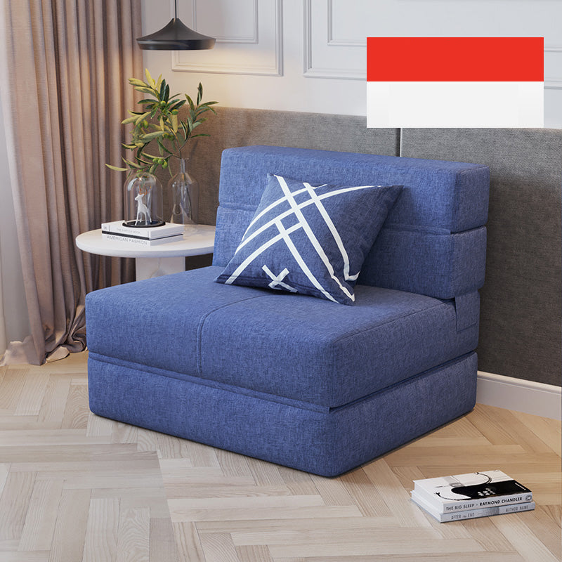 Luxurious Dark Gray-Blue Cotton-Linen Sofa - Modern Comfort in Light Khaki fsq-1416