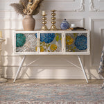 Stylish Chinese Fir Cabinet with Tempered Glass Doors - Modern Accent Storage Unit hdst-4322