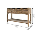 Rustic Chinese Fir Cabinet Set - Elegant Storage for Your Home fczym-2320