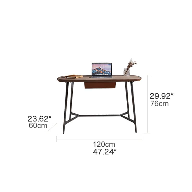 Stylish Stainless Steel Table with Faux Leather Finish - Modern Design & Durable Craftsmanship fld-2751