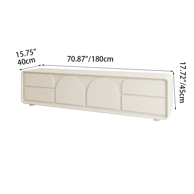 Modern White TV Cabinet with Sleek Minimalist Design for Stylish Living Rooms hsj-2260