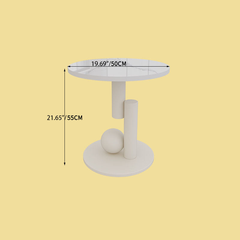 Sleek Sintered Stone Tea Table for Modern Living Room Decor hsj-2276