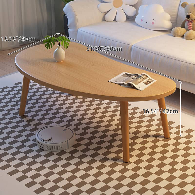 Sleek Natural White Solid Wood Tea Table – Modern Elegance for Your Living Room fxjc-918