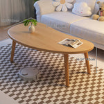 Sleek Natural White Solid Wood Tea Table – Modern Elegance for Your Living Room fxjc-918