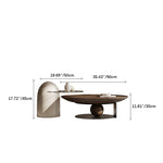 Modern Multi-Layer Board and Tempered Glass Tea Table – Stylish Living Room Accent Furniture fkb-4381