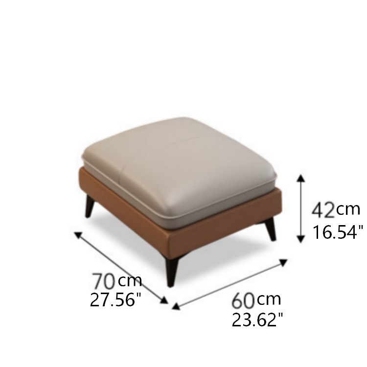 Stylish Sofa in Gray Khaki with Pine Wood Legs and Cotton Faux Leather Upholstery hzh-1363