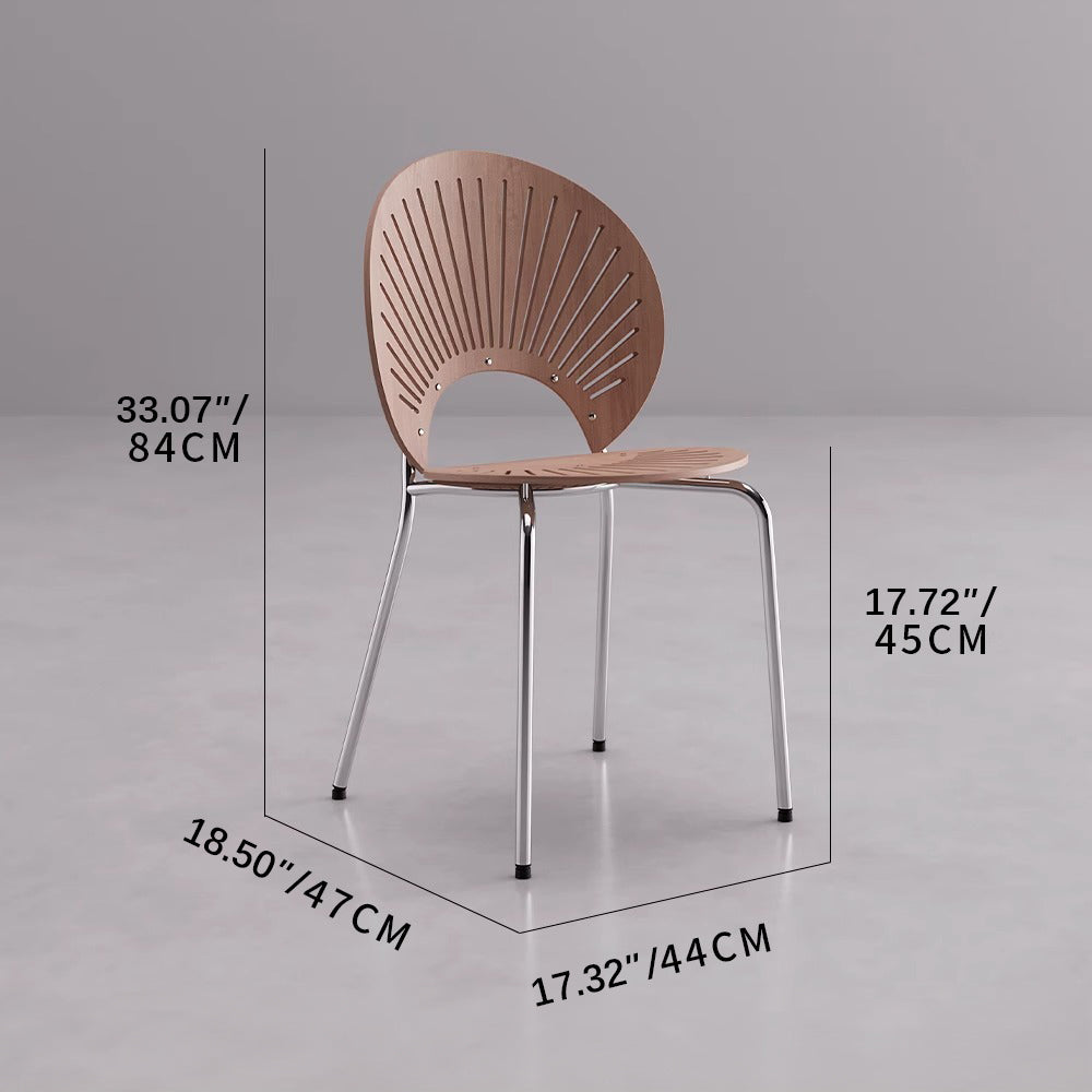 Stylish Wooden Dining Chair with Sleek Metal Legs – Modern Comfort for Your Home fsdb-2270