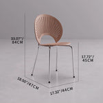 Stylish Wooden Dining Chair with Sleek Metal Legs – Modern Comfort for Your Home fsdb-2270