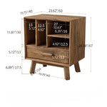 Pine Wood Bedside Cupboard with Storage Drawer – Stylish Nightstand for Bedroom Decor hty-2064