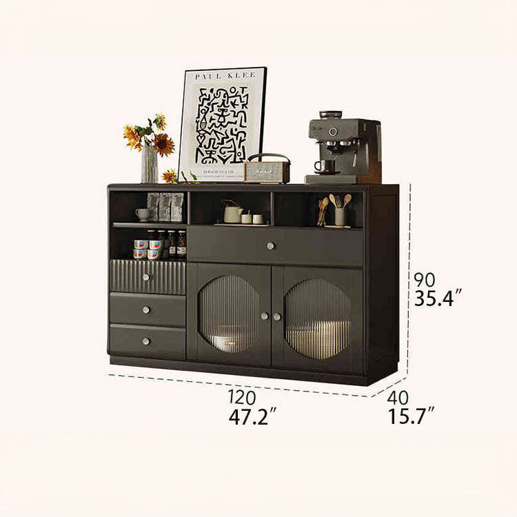 Sleek Glass-Top Cabinet with Modern Storage Solutions for Your Home hlxl-4416