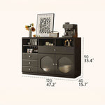 Sleek Glass-Top Cabinet with Modern Storage Solutions for Your Home hlxl-4416