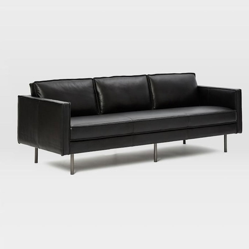 Durable Scratch-Resistant Cotton Sofa in Modern Light Brown & Dark Black jy-116