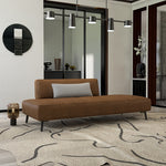 Modern Multi-Color Sofa with Techno Fabric and Durable Particle Board Frame fsmy-406