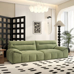 Stylish Multi-Color Living Room Sofa with Wood Accents - Durable and Comfortable fsmy-451