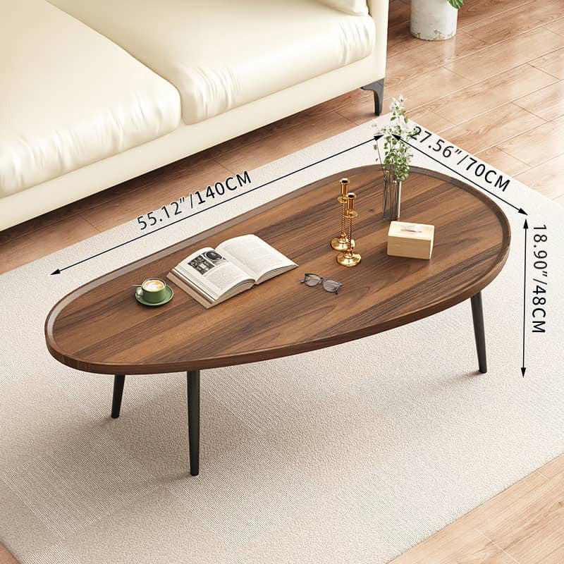 Modern Elegant Tea Table in Brown, Black, White, and Natural Finishes - Perfect for Any Decor! fxjc-912