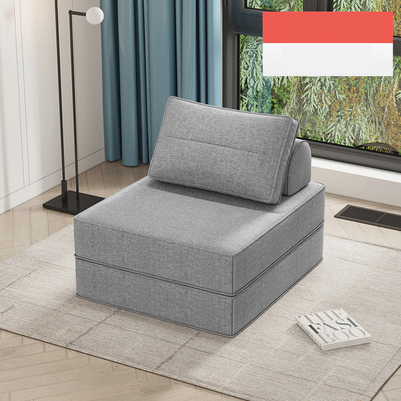 Cozy Khaki Gray Sofa - Cotton-Linen Blend, Perfect for Modern Living Rooms fsq-1421