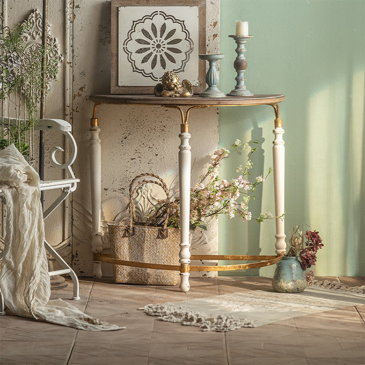 Vintage Style Chinese Fir Storage Rack with Glass Detailing - Elegant Home Decor hdst-4316