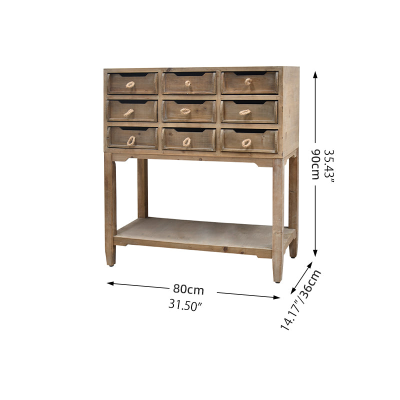 Rustic Chinese Fir Cabinet Set - Elegant Storage for Your Home fczym-2320