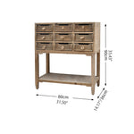 Rustic Chinese Fir Cabinet Set - Elegant Storage for Your Home fczym-2320
