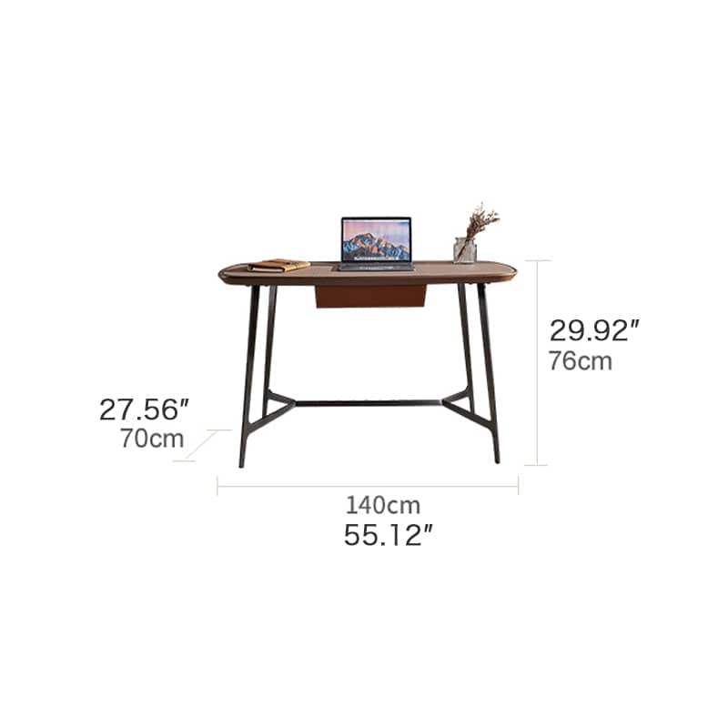 Stylish Stainless Steel Table with Faux Leather Finish - Modern Design & Durable Craftsmanship fld-2751